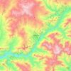 Hakkâri topographic map, elevation, terrain