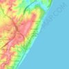 Umhlanga Rocks topographic map, elevation, terrain