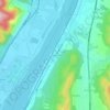 Derbières topographic map, elevation, terrain