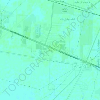 Moza Bal topographic map, elevation, terrain
