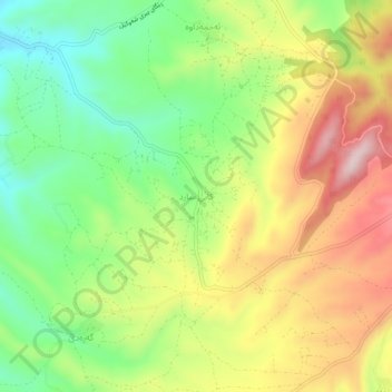 Kani Sard topographic map, elevation, terrain