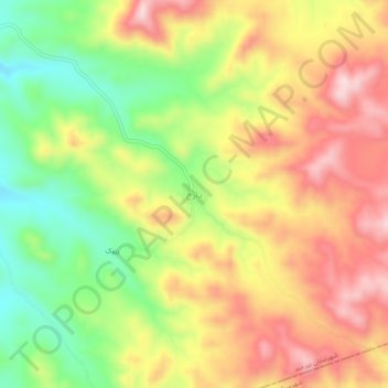 Daraj topographic map, elevation, terrain