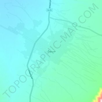 Mastung topographic map, elevation, terrain