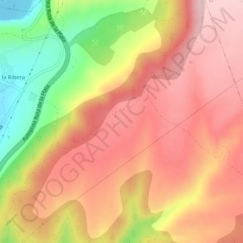Alto Camprón topographic map, elevation, terrain