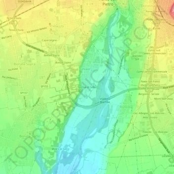 Torchio di Sotto topographic map, elevation, terrain