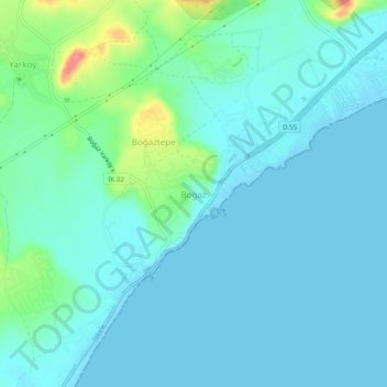 Bogazi topographic map, elevation, terrain