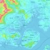 集美区 topographic map, elevation, terrain