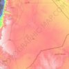 Muhafazat Maan topographic map, elevation, terrain