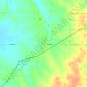 Welda topographic map, elevation, terrain