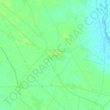 Jalali topographic map, elevation, terrain