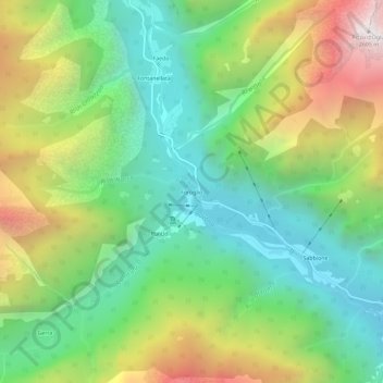 Foroglio topographic map, elevation, terrain