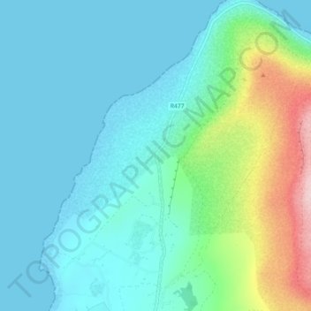 Murrooghtoohy topographic map, elevation, terrain