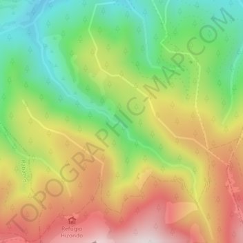 El Penedo topographic map, elevation, terrain