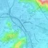 錦田市中心 topographic map, elevation, terrain