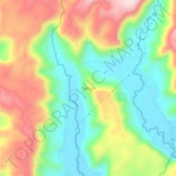 Harau topographic map, elevation, terrain