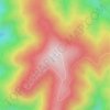 Spion Kop topographic map, elevation, terrain