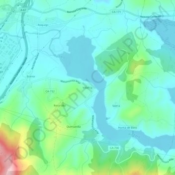 Villafría topographic map, elevation, terrain