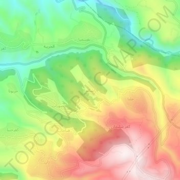 Rachkida topographic map, elevation, terrain