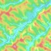 Wana topographic map, elevation, terrain