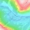 Bismo topographic map, elevation, terrain