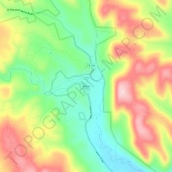 Nemo topographic map, elevation, terrain