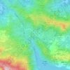 新屋村 topographic map, elevation, terrain