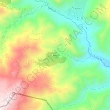 Hacılar topographic map, elevation, terrain