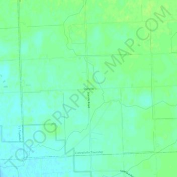 Starville topographic map, elevation, terrain