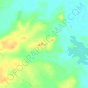Afono topographic map, elevation, terrain