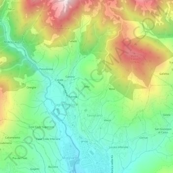 Sella topographic map, elevation, terrain