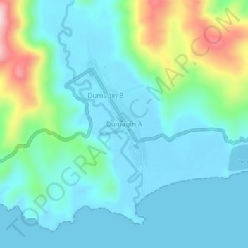 Dumagin A topographic map, elevation, terrain
