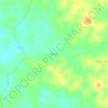 Ikana topographic map, elevation, terrain