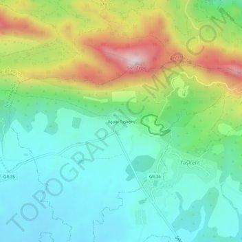 Sichari topographic map, elevation, terrain