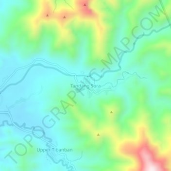 Tandang Sora topographic map, elevation, terrain