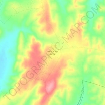 Rfayef topographic map, elevation, terrain