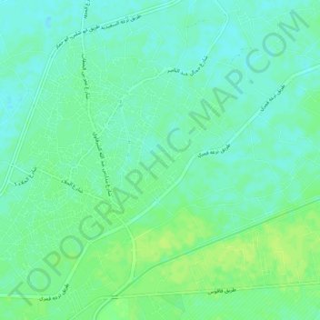 Kafr al Qassasin topographic map, elevation, terrain