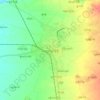 Taungdwingyi topographic map, elevation, terrain