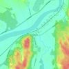 Disenå topographic map, elevation, terrain