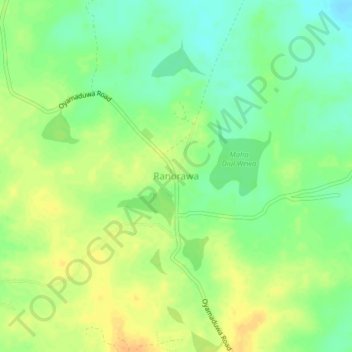 Ranorawa topographic map, elevation, terrain