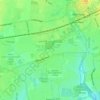 Rush Green topographic map, elevation, terrain