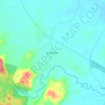 Jeram Pasu topographic map, elevation, terrain