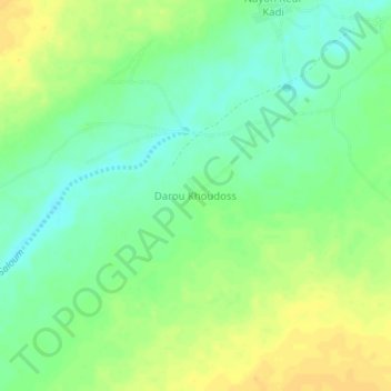 Darou Khoudoss topographic map, elevation, terrain