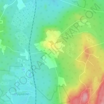 Kännåsen topographic map, elevation, terrain