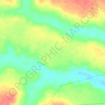 Kuta topographic map, elevation, terrain