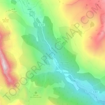 Jadis topographic map, elevation, terrain