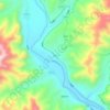 渠村 topographic map, elevation, terrain