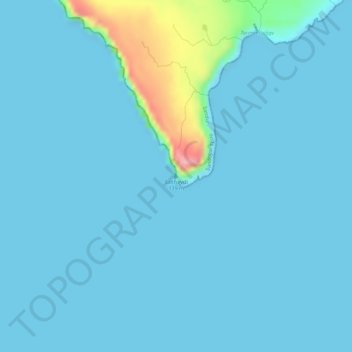 Salthøvdi topographic map, elevation, terrain
