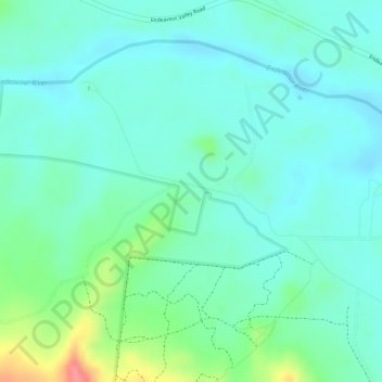 Flaggy topographic map, elevation, terrain