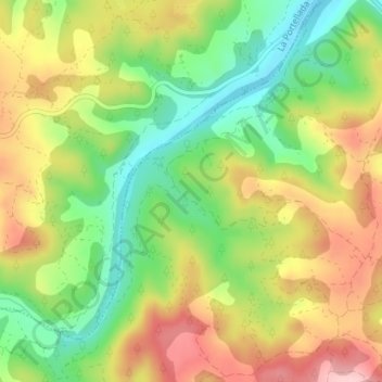 Tastavins topographic map, elevation, terrain