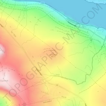 Lambafelli topographic map, elevation, terrain